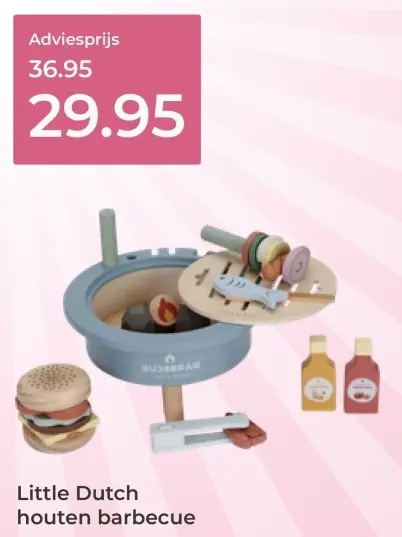 Aanbieding: Houten barbecue