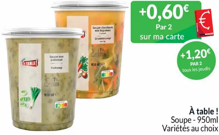 Offre: À table ! Soupe