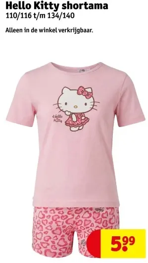 Aanbieding: Hello Kitty Shortama