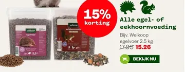 Aanbieding: Alle egel- of eekhoornvoeding