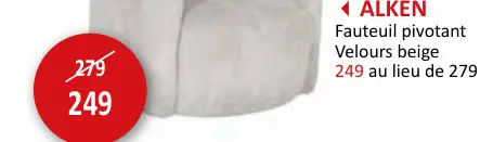 Offre: Fauteuil pivotant