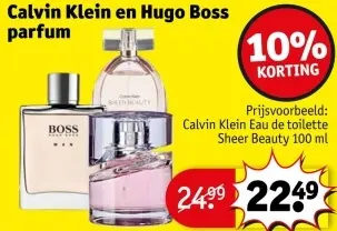 Aanbieding: Calvin Klein en Hugo Boss parfum