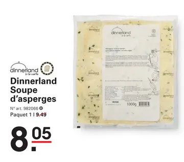 Offre: Dinnerland Soupe d'asperges