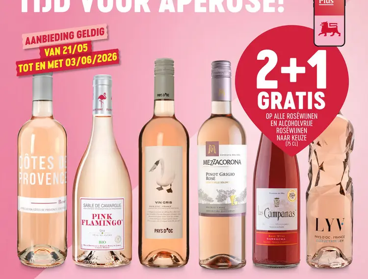 Promotie: Roséwijnen en alcoholvrije roséwijnen