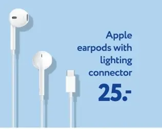 Aanbieding: Apple earpods with lighting connector