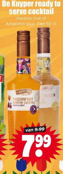 Aanbieding: De Kuyper ready to serve cocktail Passion fruit