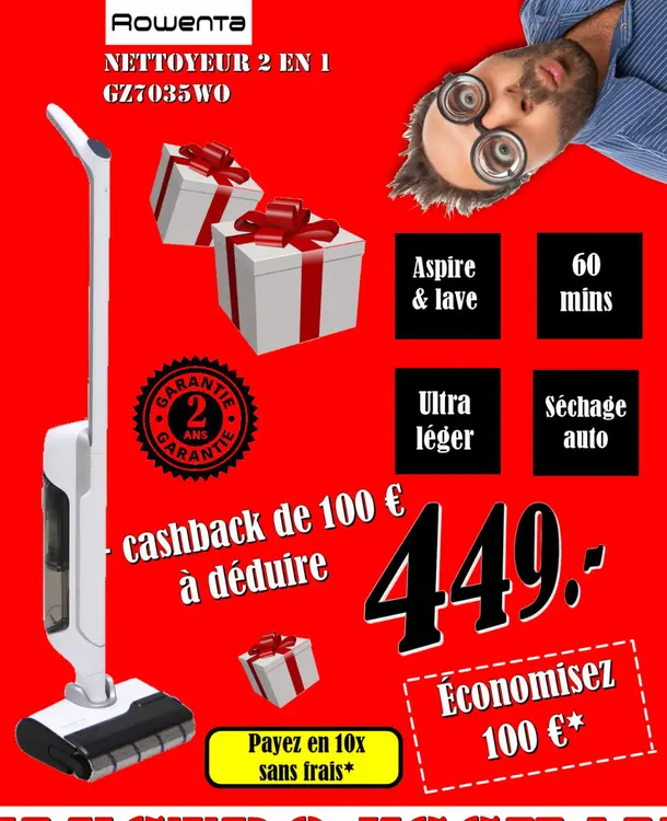 Promotie: Nettoyeur 2 en 1 gz7035wo