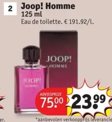 Promotie: Joop! Homme