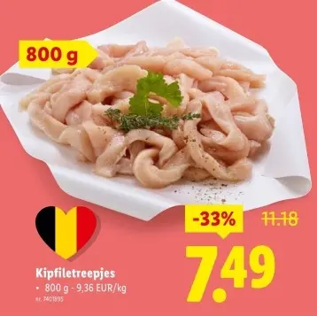 Promotie: Kipfiletreepjes
