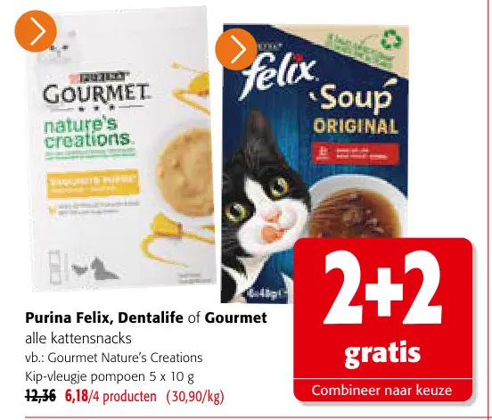 Promotie: alle honden- of kattensnacks
