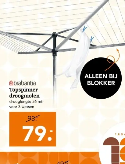 Aanbieding: Topspinner droogmolen