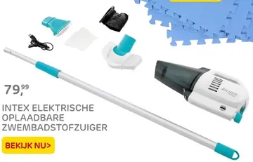 Aanbieding: INTEX ELEKTRISCHE OPLAADBARE ZWEMBADSTOFZUIGER