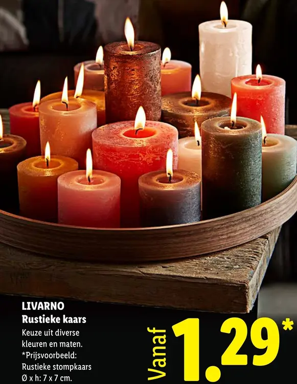 Aanbieding: Rustieke kaars