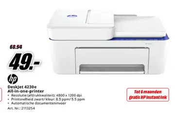 Aanbieding: DeskJet 4230e All-in-one-printer