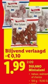 Promotie: minisalami