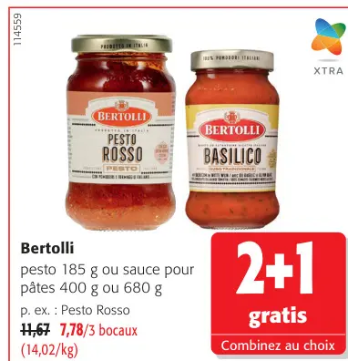 Offre: Pesto of saus voor pâtes