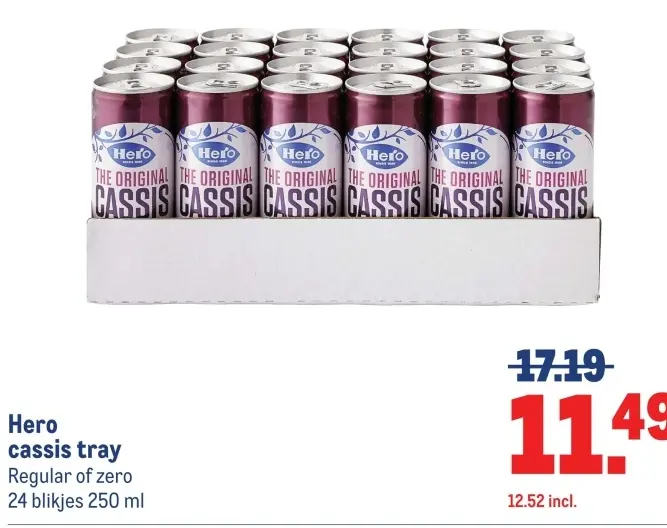 Aanbieding: cassis tray