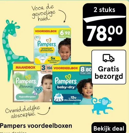 Aanbieding: Pampers voordeelboxen