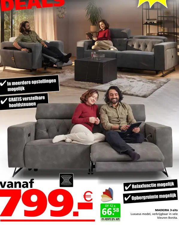 Aanbieding: MADEIRA 3-zits