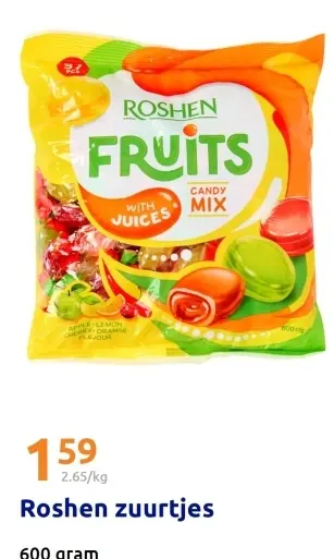 Promotie: Roshen zuurtjes