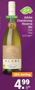 Aanbieding: Adobe Chardonnay Reserva Bio