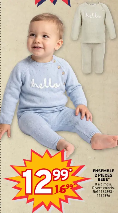 Offre: Ensemble 2 pièces bébé