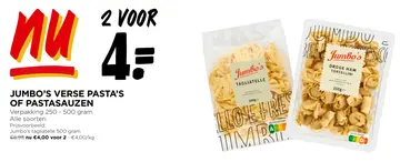 Aanbieding: Verse pasta's of pastasauzen