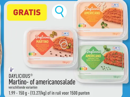 Promotie: Martino- of americanosalade