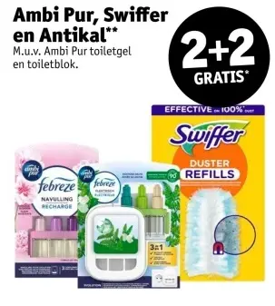 Aanbieding: Ambi Pur, Swiffer en Antikal