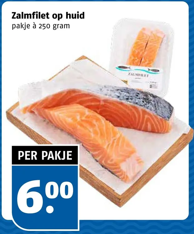Aanbieding: Zalmfilet op huid