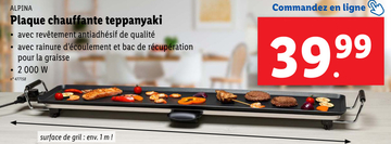 Offre: Plaque chauffante teppanyaki