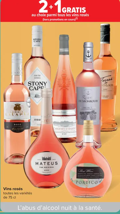 Offre: Vins rosés