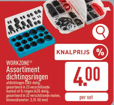 Promotie: Assortiment dichtingsringen