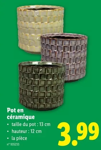 Offre: Pot en céramique