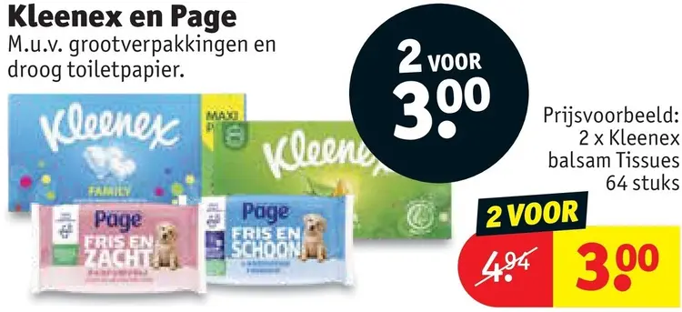 Promotie: Kleenex en Page