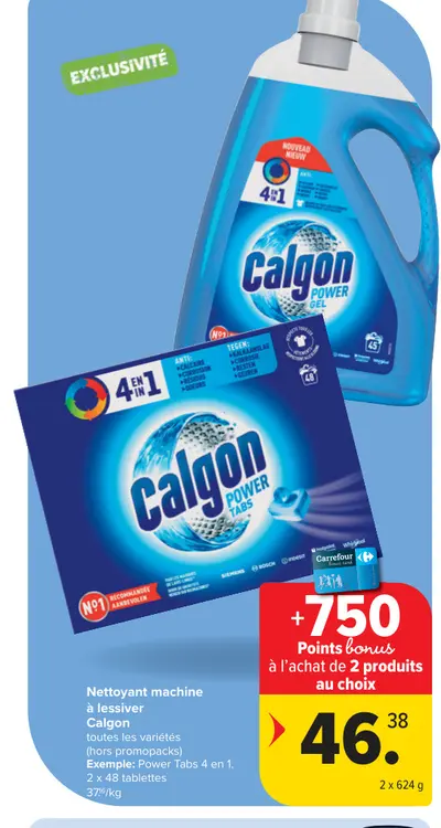 Offre: Nettoyant machine à lessiver Calgon
