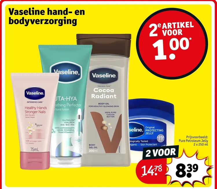 Aanbieding: Vaseline hand- en bodyverzorging
