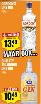 Aanbieding: Gordon's London Dry Gin 70 cl