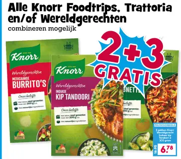 Aanbieding: Alle Knorr Foodtrips, Trattoria en/of Wereldgerechten