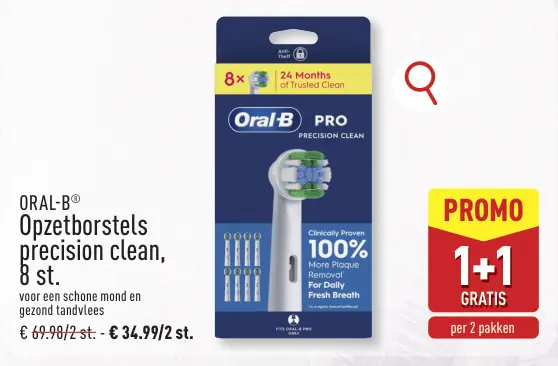 Promotie: Opzetborstels precision clean