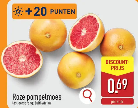 Promotie: Roze pompelmoes