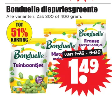 Aanbieding: Bonduelle diepvriesgroente