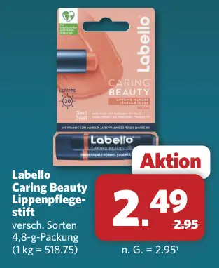 Aanbieding: Caring Beauty Lippenpflegestift