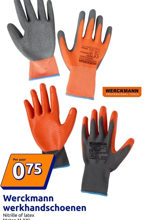Promotie: werkhandschoenen