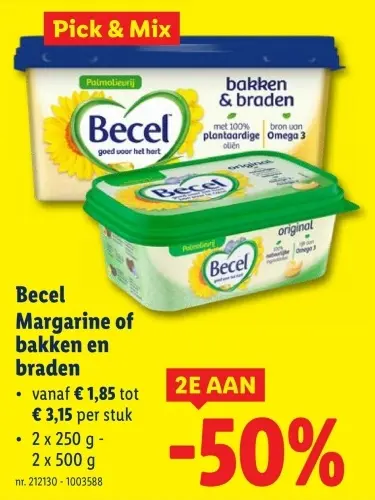 Promotie: Margarine of bakken en braden
