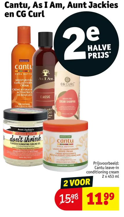 Aanbieding: Cantu, As I Am, Aunt Jackies en CG Curl