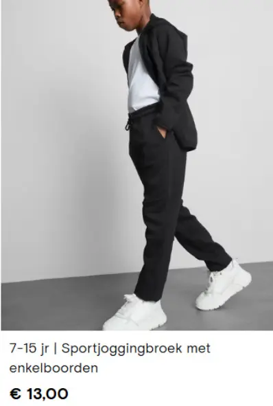 Promotie: Sportjoggingbroek met enkelboorden