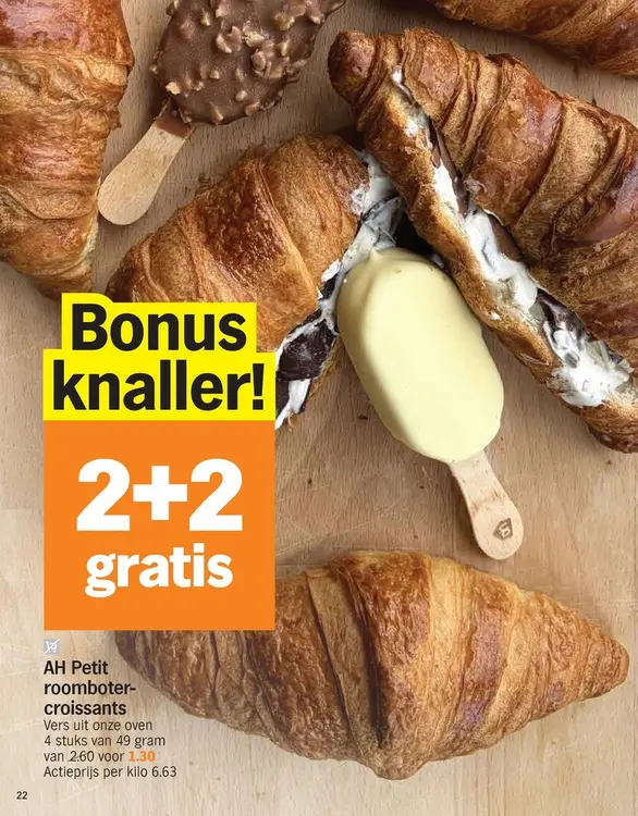 Promotie: Petit roomboter-croissants