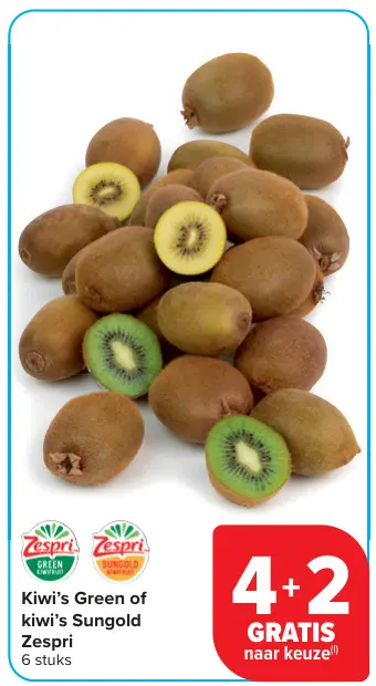 Promotie: Kiwi's Green of kiwi's Sungold