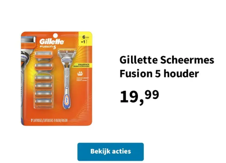 Promotie: Scheermes Fusion 5 houder